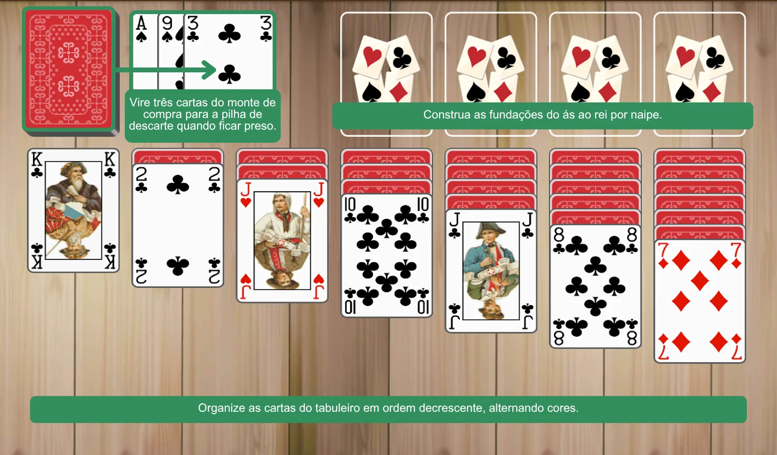 Configuração da Paciência 3 Viradas